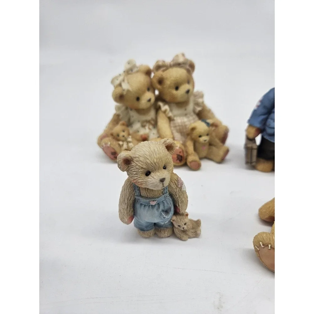 Lot Of 5 Vintage Cherished Teddies Bear Figurines